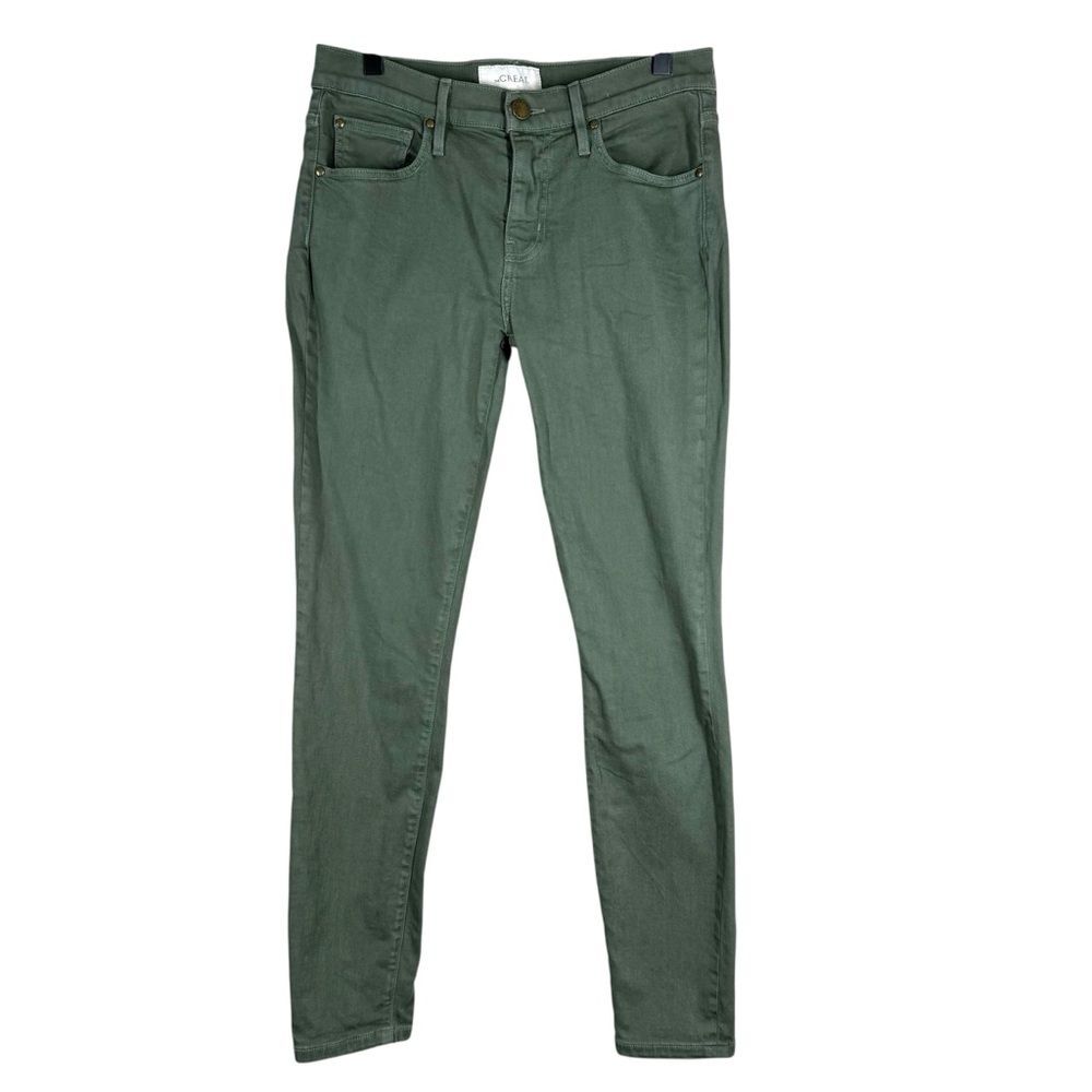 The Great The Skinny Skinny Jeans Green Classic Stretch Women’s Size 27